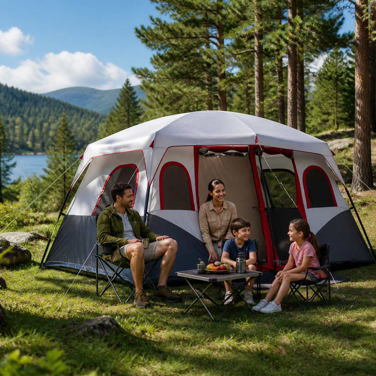 Camping selling tents