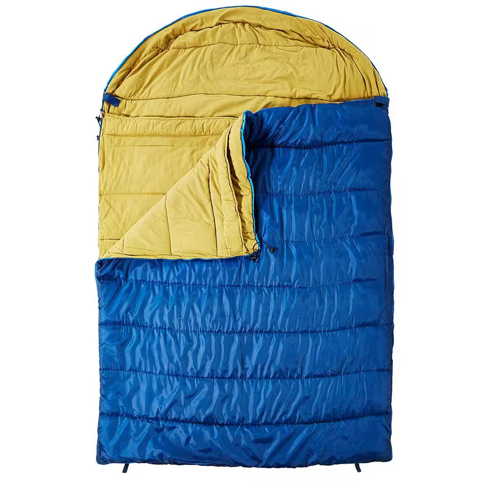 3-Seasons Double Sleeping Bag in Blue