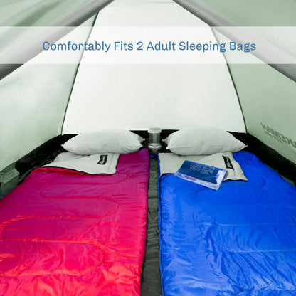 2-Person Green Water Resistant Dome Tent with Carry Bag