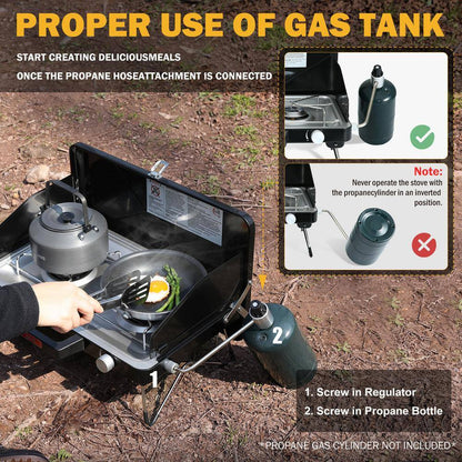 Portable Foldable Camping Propane Stove